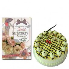  Butterscotch Cake and Anniversary Card